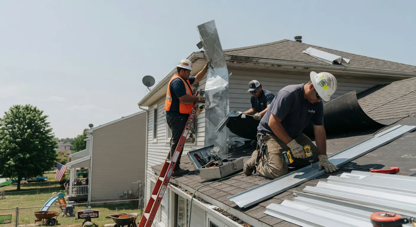 Storm Damage Metal Roof Repair in West Milford, WV